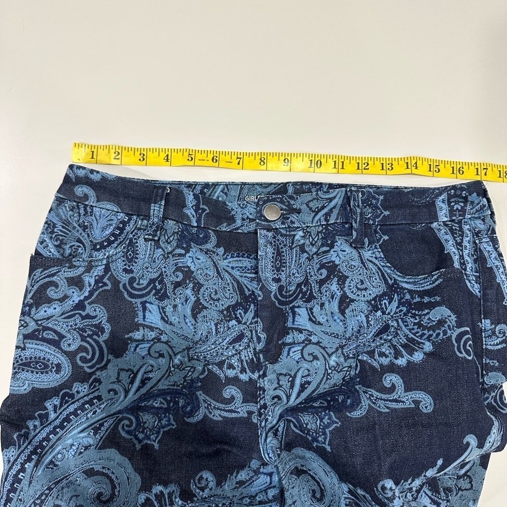 Chico's Blue Paisley Women Jeans - Picture 5 of 6